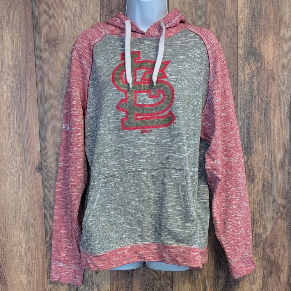 Stitches Red and Gray Women's MLB STL St Louis Cardinals Hoodie M        C155